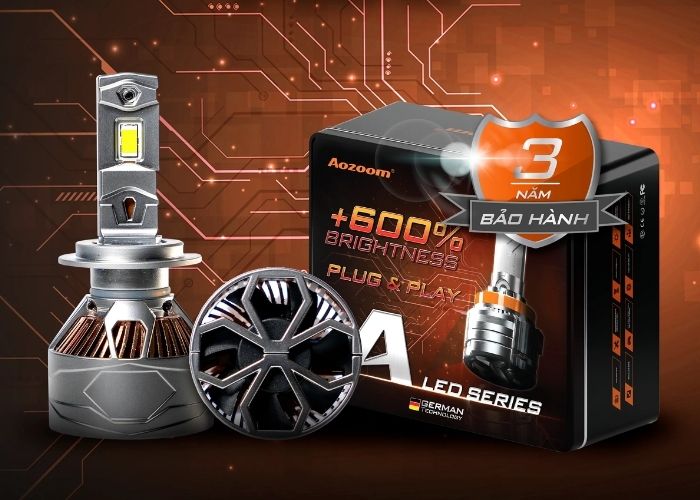 Aozoom A85 có công suất 85W, cao hơn A65 20W, nhiệt màu 6000K